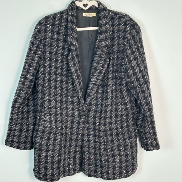 Ann Taylor Vintage Wool Tweed Single Breasted Jacket - Picture 1 of 12